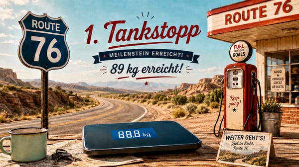Route 76 - 1. Tankstopp erreicht!