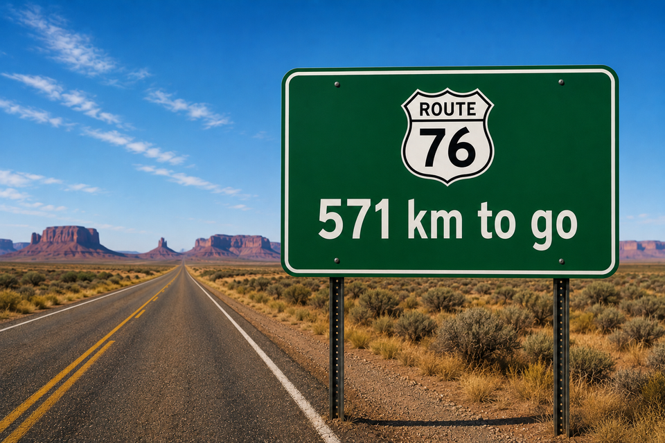 Route 76 - Ein gutes Drittel